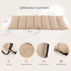 Tangkula Zero Gravity Chair Folding Recliner Lounge Chair W/ Cushion Cup Holder -Tangkula Shop GUEST a79c27c0 aea8 4760 8ab0 44dd13b46a93