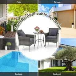 Tangkula 3-Piece PE Wicker Patio Bistro Set with Tempered Glass Table -Tangkula Shop GUEST a8d2f924 8872 414b 94e7 31a3813d984d