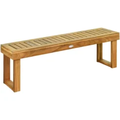 Tangkula Set Of 2 Patio Garden Dining Bench Acacia Wood Bench -Tangkula Shop GUEST a8e778df 0d8f 4323 adfd b586ac885e0c