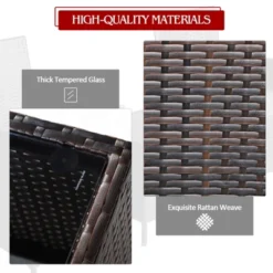 Tangkula 3-Piece Patio Rattan Conversation Set with Wicker Chairs & Table -Tangkula Shop GUEST a9c27bef 1048 49dd 8417 3300aca97a96