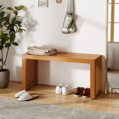 Tangkula 36 Inch Patio Bench All-Slat Acacia Wood Loveseat For 2 People 800 Lbs Capacity 1 Tangkula 36 Inch Patio Bench All-Slat Acacia Wood Loveseat For 2 People 800 Lbs Capacity