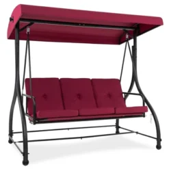 Tangkula 3-Seat Converting Patio Swing Chair and Porch Bed with Adjustable Canopy 21 Tangkula 3-Seat Converting Patio Swing Chair and Porch Bed with Adjustable Canopy -Tangkula Shop GUEST abb5c57b a90e 44b1 b93f dcbd1a7ca7ee