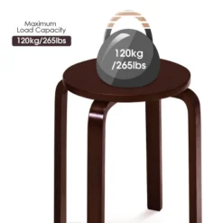 Tangkula Set Of 4 Stacking Bentwood Stool Round Dining Chair Backless Bar Stool -Tangkula Shop GUEST abd34e9c 5fcd 4158 b836 c8a6f85f0f0f