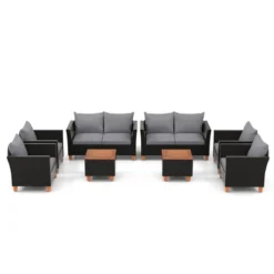 Tangkula 8 PCS Wicker Patio Furniture Set W/ Removable Cushions Storage Coffee Table 16 Tangkula 8 PCS Wicker Patio Furniture Set W/ Removable Cushions Storage Coffee Table -Tangkula Shop GUEST ad61cc87 167b 4b0f b927 35e061629453