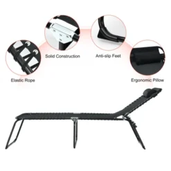 Tangkula Foldable Beach Chaise Lounge Chair with Adjustable Pillow & 4-Position Recline 16 Tangkula Foldable Beach Chaise Lounge Chair with Adjustable Pillow & 4-Position Recline -Tangkula Shop GUEST ad822f3d 78d3 492f b049 50ca455a5ef5