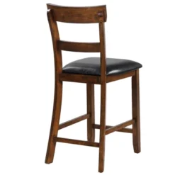 Tangkula Set Of 4 Bar Stools Vintage Wooden Dining Chair For Kitchen, Bistro Brown&Black -Tangkula Shop GUEST adcd1079 74ae 4237 8b7b 818de43924f3
