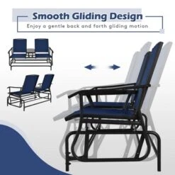 Tangkula 2-Person Outdoor Patio Double Glider Chair with Built-In Tempered Glass Table -Tangkula Shop GUEST af37dc6f c239 45ee aeb2 e0ebc7d21215