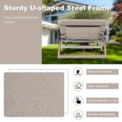 Tangkula Folding Camping Cot - 7-Position Adjustable Outdoor Lounge Chair -Tangkula Shop GUEST afd0a2c2 ceac 4c0d 9d9e 1c2756aafdc3