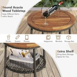 Tangkula 3-Piece Patio Wicker Bistro Set with Cushions & Storage Coffee Table -Tangkula Shop GUEST b0338f05 8c7a 4e7a 9300 0f2d7ac676d5