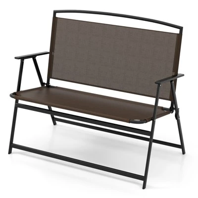 Tangkula Foldable 2-Person Garden Bench - Portable Outdoor Patio Loveseat 8 Tangkula Foldable 2-Person Garden Bench - Portable Outdoor Patio Loveseat - Image 8