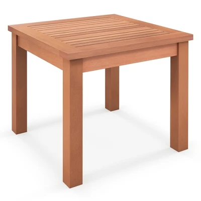 Tangkula Outdoor Adirondack Side Table 18" Square End Table W/ Slatted Tabletop 9 Tangkula Outdoor Adirondack Side Table 18" Square End Table W/ Slatted Tabletop - Image 9