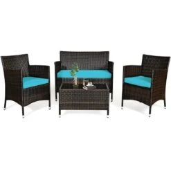 Tangkula 4-Piece Patio Rattan Wicker Conversation Furniture Set 26 Tangkula 4-Piece Patio Rattan Wicker Conversation Furniture Set -Tangkula Shop GUEST b12d256d 0776 4d72 a853 ff83ea795330