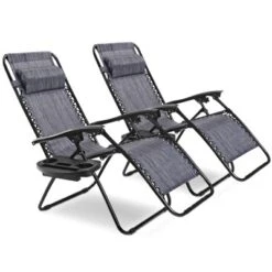 Tangkula 2PC Zero Gravity Chair Adjustable Recliners Textiliene -Tangkula Shop GUEST b14c8cfd 139d 42e3 9d3c 35686e34ab18