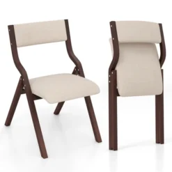 Tangkula Folding Dining Chairs Set Of 4 Wooden Table Chairs W/ Padded Seat Modern Coffee & Beige 15 Tangkula Folding Dining Chairs Set Of 4 Wooden Table Chairs W/ Padded Seat Modern Coffee & Beige -Tangkula Shop GUEST b157f7b8 5fa3 44a9 bfa7 66f6c61bd4fd