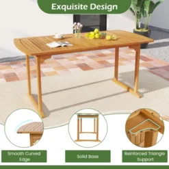 Tangkula Outdoor Wooden Dining Table For 4-6 71" Acacia Wood Table 15 Tangkula Outdoor Wooden Dining Table For 4-6 71" Acacia Wood Table -Tangkula Shop GUEST b1e4ac2d 158a 4f79 b3ea 400e012b3c93