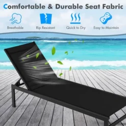 Tangkula 2PCS Patio Chaise Lounge Adjustable Lounge Chair W/ 6-Position Backrest Black 14 Tangkula 2PCS Patio Chaise Lounge Adjustable Lounge Chair W/ 6-Position Backrest Black -Tangkula Shop GUEST b229c207 ad9f 4461 ac59 dd2c704f7142