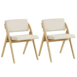 Tangkula Set Of 2 Dining Chairs Folding Kitchen Chair W/ Rubber Wood Legs Padded Seat 18 Tangkula Set Of 2 Dining Chairs Folding Kitchen Chair W/ Rubber Wood Legs Padded Seat -Tangkula Shop GUEST b2934ed6 5375 4f6e ba94 5150249f2e75