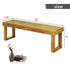 Tangkula Set Of 2 Patio Garden Dining Bench Acacia Wood Bench -Tangkula Shop GUEST b29b18d6 1987 4031 af13 5bf7c6b2a388