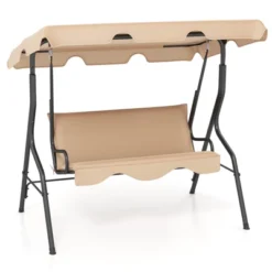 Tangkula 3-Person Outdoor Porch Swing with Adjustable Canopy & Cushions -Tangkula Shop GUEST b2b742e0 0e55 43b6 a73c df59b1ad3709