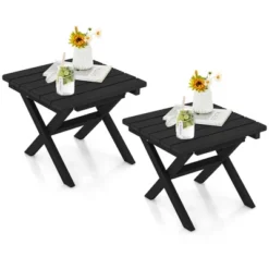 Tangkula 2 Pieces Folding Adirondack Side Table Poolside Garden Patio Black 19 Tangkula 2 Pieces Folding Adirondack Side Table Poolside Garden Patio Black -Tangkula Shop GUEST b2d232be 8cc3 4145 a3ea 3ff13ffdde97