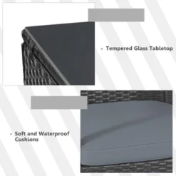 Tangkula 8-Piece Outdoor Rattan Conversation Set with 2 Loveseats, 4 Chairs, and 2 Tables -Tangkula Shop GUEST b40a16b0 9b9e 4d61 a978 ebe800aa649c