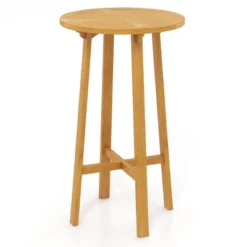 Tangkula 24" Bar Height Table W/ Footrest Patio Bistro Table For Indoors Outdoors -Tangkula Shop GUEST b4d8d903 6ba2 457f 9c89 ff80d18229d4