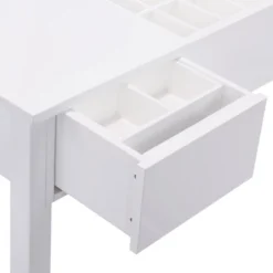 Tangkula 2 Drawers Make-up Mirror Set Vanity Dressing Table Flip-type Desktop With Stool 14 Tangkula 2 Drawers Make-up Mirror Set Vanity Dressing Table Flip-type Desktop With Stool -Tangkula Shop GUEST b561c74d ba85 438b b46c c15e5e329fa5