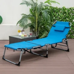 Tangkula Folding Chaise Lounge Chair Sunbathing Recliner W/ Face Hole & Removable Pillow -Tangkula Shop GUEST b702ace5 387c 46a8 afd3 097774877bed