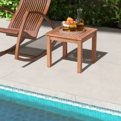Tangkula 2PCS Outdoor Adirondack Side Table 18" Square End Table W/ Slatted Tabletop -Tangkula Shop GUEST b7a1cbd5 bf34 4f50 b078 18cc11647de8