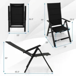 Tangkula Set Of 4 Patio Folding Chairs Lightweight Outdoor Dining Chairs W/ Padded Seat -Tangkula Shop GUEST b89ba754 51b4 478c ac11 f7809cd9d90c