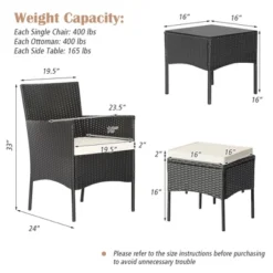 Tangkula 8PCS Outdoor Conversation Furniture Set Patio PE Rattan Sofa Set W/ Tables & Ottoman -Tangkula Shop GUEST b8fd701d 0347 44cb 988c 6bd475d2e37a