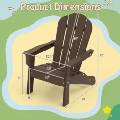 Tangkula 4PCS Kid's Adirondack Chair All-Weather HDPE Toddler Lawn Chair W/ Ergonomic Design 20 Tangkula 4PCS Kid's Adirondack Chair All-Weather HDPE Toddler Lawn Chair W/ Ergonomic Design -Tangkula Shop GUEST b9ddfe68 e08c 49c9 a547 b9d0b2f15e5e