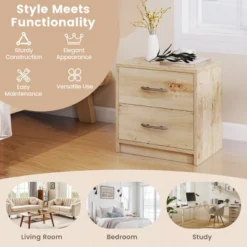 Tangkula 2PCS 2-Drawer Nightstand Modern Bedside Table W/ Storage For Living Room Bedroom 15 Tangkula 2PCS 2-Drawer Nightstand Modern Bedside Table W/ Storage For Living Room Bedroom -Tangkula Shop GUEST ba4f2afa f69d 499a 9761 434f2f3f0e60
