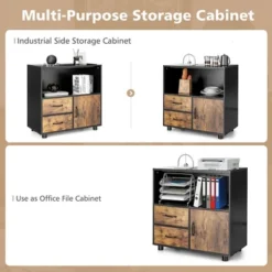 Tangkula 2-Door Kitchen Storage Bar Cabinet Buffet Sideboard W/ Wine Rack & Glass Holder -Tangkula Shop GUEST ba6f960e 49b1 4b1c a488 957ad5ab8836