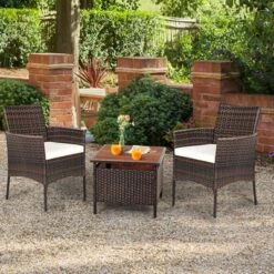 Tangkula Outdoor 2 PCS Rattan Dining Chair Patio Cushioned Arm Chair W/Zipper Brown 11 Tangkula Outdoor 2 PCS Rattan Dining Chair Patio Cushioned Arm Chair W/Zipper Brown -Tangkula Shop GUEST bbab2052 573c 4c46 a867 8c7b8c7e6861