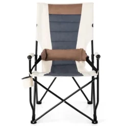 Tangkula Heavy Duty Folding Camping Chair with Lumbar Support & Cup Holder -Tangkula Shop GUEST bd427763 b4ce 44f1 b3f0 137085be570f