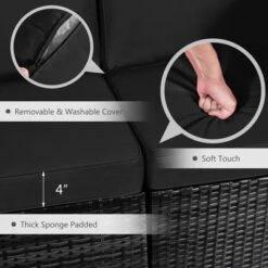 Tangkula 7PCS Rattan Patio Sectional Furniture Set W/ 30" Fire Pit Table & Cushion -Tangkula Shop GUEST be06d01b 546b 4e19 8176 5ef464df9a1e