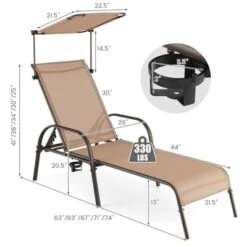Tangkula Set Of 2 Heavy-Duty Chaise Lounge 5-Level Adjustable Patio Recliner Canopy 6 Tangkula Set Of 2 Heavy-Duty Chaise Lounge 5-Level Adjustable Patio Recliner Canopy -Tangkula Shop GUEST bf16878f 5acf 48cb ae8c c41c85d17982