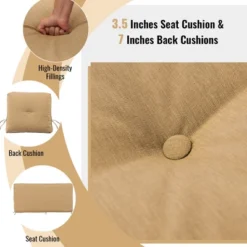 Tangkula 2-Person Outdoor Patio Glider Bench with Thick Seat and Back Cushions 16 Tangkula 2-Person Outdoor Patio Glider Bench with Thick Seat and Back Cushions -Tangkula Shop GUEST c1c5b32d 1d33 4d2d bec4 73d0445df18d