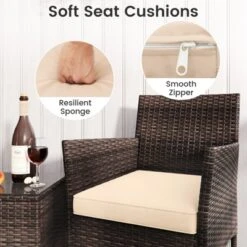 Tangkula 3-Piece Patio Rattan Furniture Set with Glass Coffee Table -Tangkula Shop GUEST c1e0a5f2 09f7 4268 995c 309477f7cb29