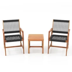 Tangkula 3 PCS Solid Acacia Wood Patio Set All-Weather Rope Woven Chair Garden Poolside 18 Tangkula 3 PCS Solid Acacia Wood Patio Set All-Weather Rope Woven Chair Garden Poolside -Tangkula Shop GUEST c2c4fef1 831d 4df4 8aed 5b14609207cb