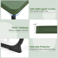 Tangkula 8-Person Square Outdoor Picnic Table Set with 4 Integrated Benches -Tangkula Shop GUEST c2e6193c 0b81 4859 a58b d6ab9213c790