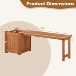 Tangkula 2-in-1 Wooden Garden Bench with Integrated Planter Box 16 Tangkula 2-in-1 Wooden Garden Bench with Integrated Planter Box -Tangkula Shop GUEST c35deaf3 e157 42b9 8702 4f3c766ed62a
