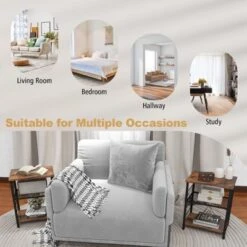 Tangkula 3-Tier Industrial Side Table Nightstand With Removable Mesh Metal Shelf Adjustable Leveling Foot Pads End Table -Tangkula Shop GUEST c36408be 9c4f 4e8a 9110 ebafb305152e