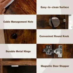 Tangkula Nightstand Bedside End Side Table Bookshelf W/ Charging Station -Tangkula Shop GUEST c45613a3 1b4d 4aec af69 e6bf55648868