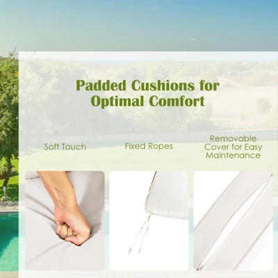 Tangkula 4-Piece All-Weather Wicker Rattan Dining Chairs with Cushioned Seats 5 Tangkula 4-Piece All-Weather Wicker Rattan Dining Chairs with Cushioned Seats - Image 5