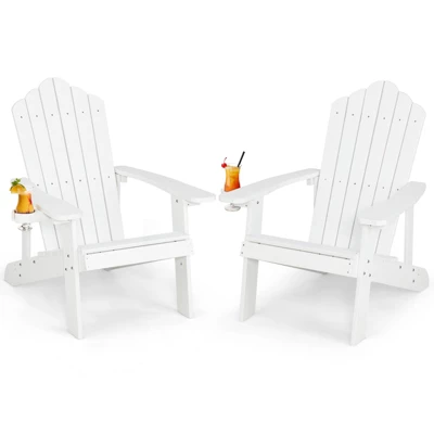 Tangkula 2PCS Adirondack Chair HIPS Adirondack Chair W/Cup Holder Realistic Wood Grain Weather Resistant Outdoor Chair For 380 LBS Weight Capacity Black/Navy/White/Teak/Dark Green/Red/Light Grey/Yellow 15 Tangkula 2PCS Adirondack Chair HIPS Adirondack Chair W/Cup Holder Realistic Wood Grain Weather Resistant Outdoor Chair For 380 LBS Weight Capacity Black/Navy/White/Teak/Dark Green/Red/Light Grey/Yellow - Image 15