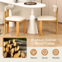 Tangkula Dining Chair Set Of 4 Upholstered Kitchen Chair W/ Padded Seat & Curved Backrest -Tangkula Shop GUEST c62f0c2a 7c82 4c37 bf81 2bbd1375f5ac