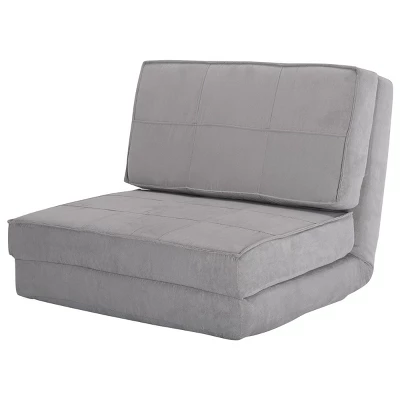 Tangkula Fold Down Chair Convertible Couch GrayBlack 10 Tangkula Fold Down Chair Convertible Couch GrayBlack - Image 10