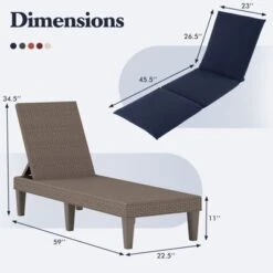 Tangkula 2-Piece Patio Recliner Lounge Chair Set with Navy Blue Cushions 6 Tangkula 2-Piece Patio Recliner Lounge Chair Set with Navy Blue Cushions -Tangkula Shop GUEST c724bdd0 c385 4cab af5d 8c4ab0003c62